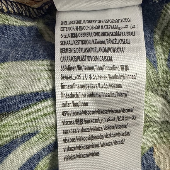 Farm Rio Navy Blue Delicate Pineapple LENZING ECOVERO EUROFLEX Mini Dress Size M - Picture 11 of 11